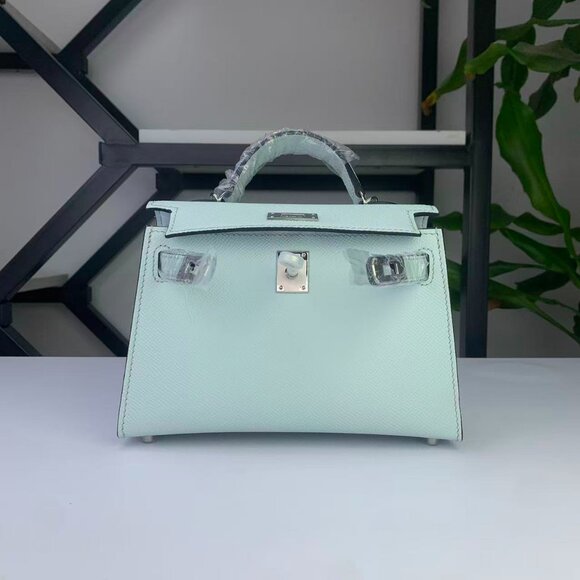 Kelly 19 Style Mini Genuine Leather Top Handle Bag - Picture 12 of 12